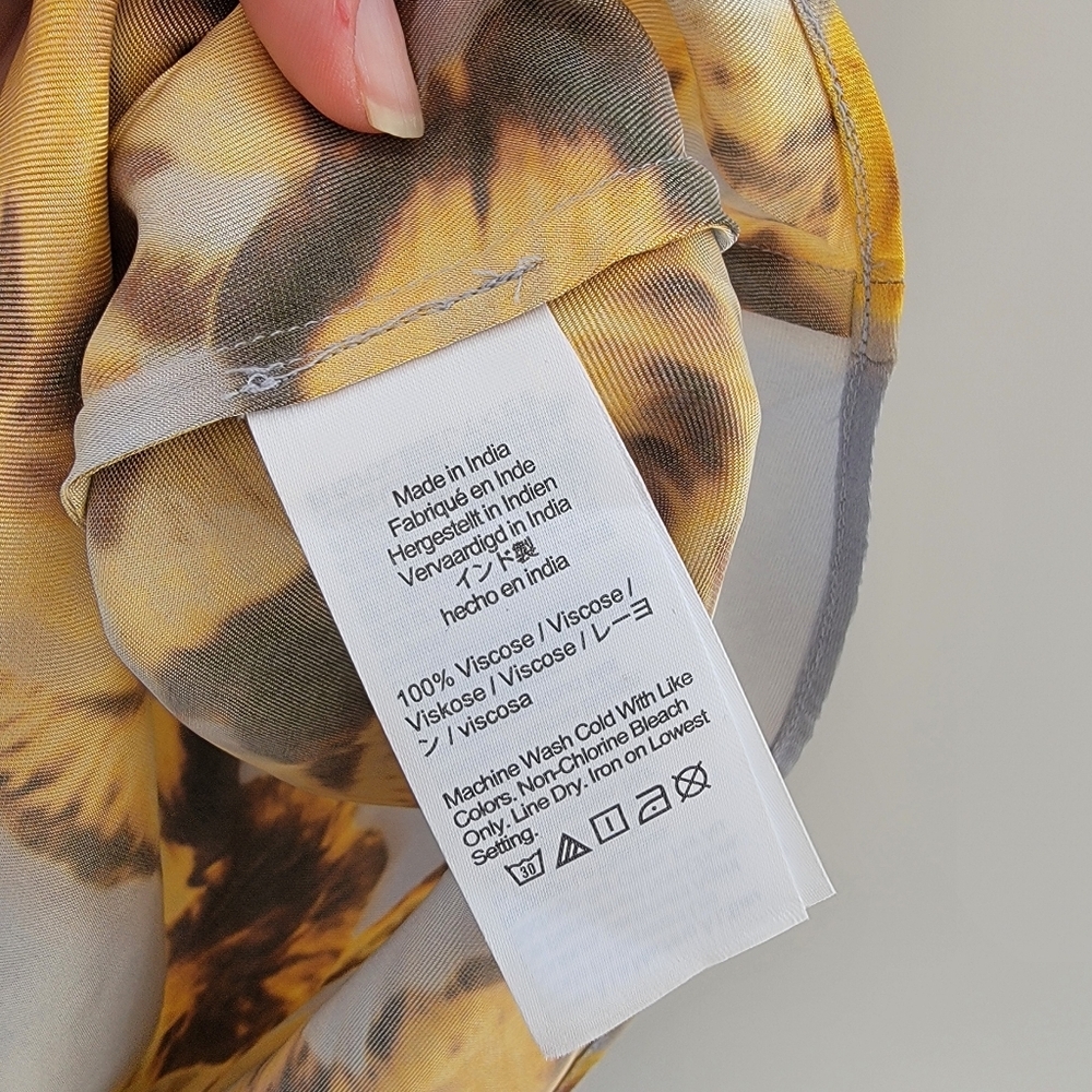 J.Crew Drapey Camisole Pleated Skirt Set Saffron Floral Size XS Preppy Academia - Picture 9 of 13